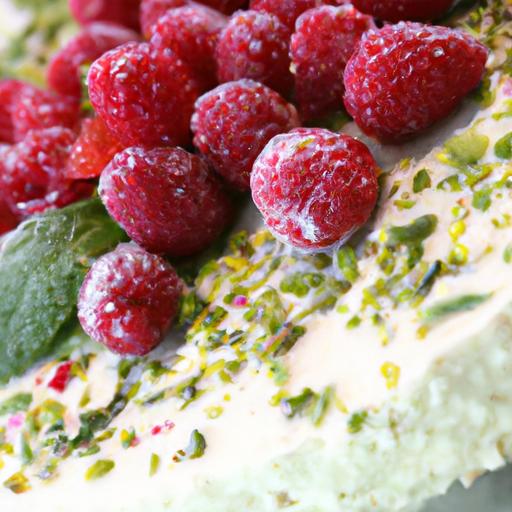 Decadent ‍Pistachio & Raspberry​ Cheesecake Domes Delight