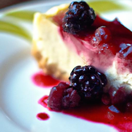 Decadent Vegan Cheesecake ⁣with Luscious Berry Compote Delight