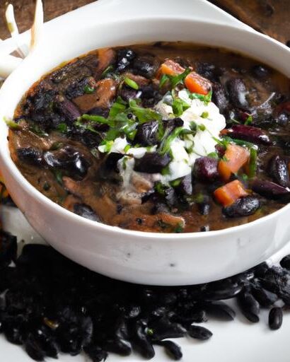Fiery Black Bean Soup: A Bold Twist on Classic Comfort