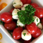 Bite-Sized Bliss: Cherry Tomatoes & Mozzarella Bites
