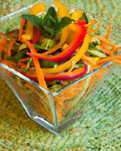 Vibrant Rainbow Veggie Bowl with Zesty Ginger Dressing