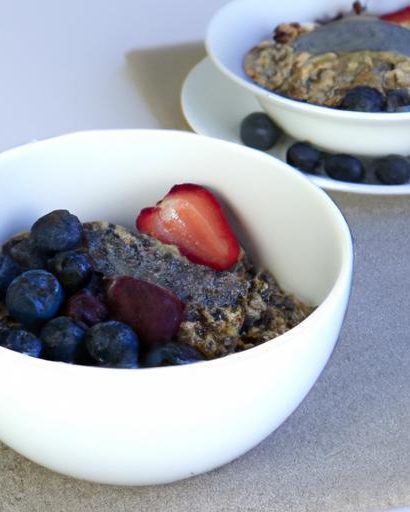 Supercharge Your Morning: Oatmeal with Chia & Berries Boost