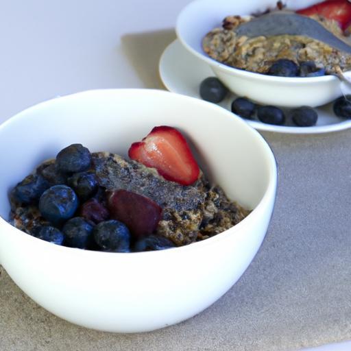 Supercharge Your Morning: Oatmeal with Chia & Berries Boost