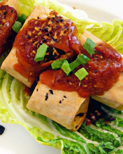 Fiery Sriracha Tofu Lettuce Wraps: A Zesty Delight
