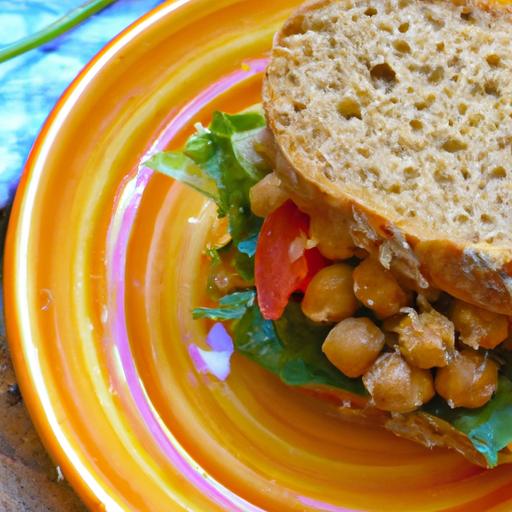 Crunchy Chickpea Salad Sandwich: Wholesome Whole Grain Bliss