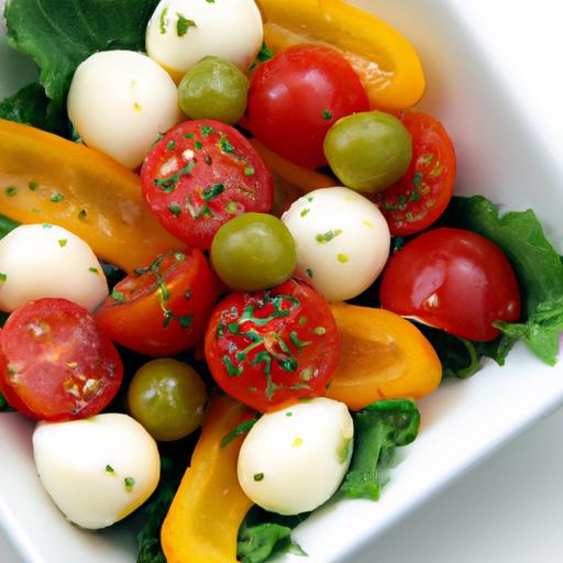 Bite-Sized Bliss: Cherry Tomatoes &⁢ Mozzarella bites