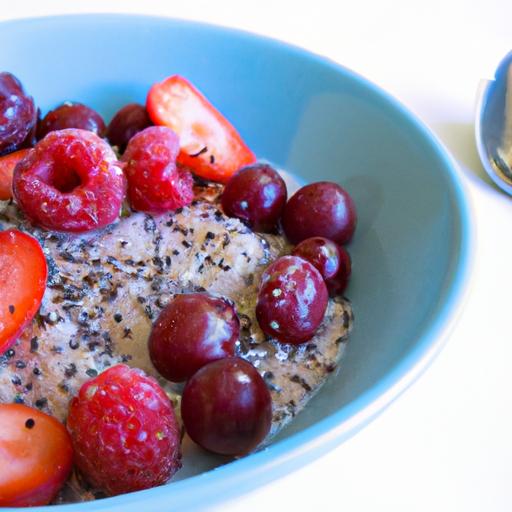 Supercharge Your Morning: Oatmeal with Chia & Berries Boost