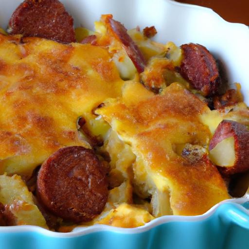 Hearty⁢ Sausage ⁤Egg &⁢ Cheese Breakfast Casserole Delight