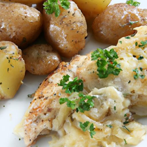 Garlic Parmesan Chicken & Potatoes: Easy One-pan Feast