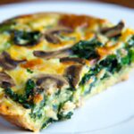 Savor Every Bite: Cheesy Spinach & Mushroom Frittata Delight