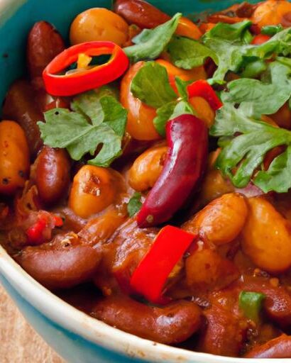 Hearty Vegan Chili with Beans: A Nutritious Comfort Bowl