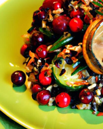 Harvest Harmony: Wild Rice Bowl with Brussels & Cranberries