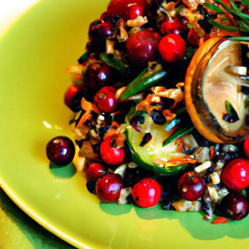 Harvest Harmony: Wild Rice Bowl with Brussels & Cranberries
