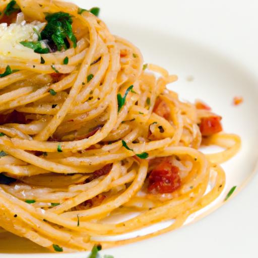 Wholesome Whole-Wheat Spaghetti with Garlic & Olive Oil Delight