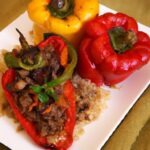 Hearty Stuffed Bell Peppers with Savory Beef and Rice Delight