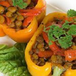 Wholesome Lentil-Stuffed Mini Bell Peppers: A Flavorful Bite