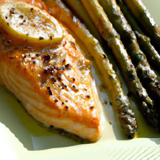 Flavor-Packed Baked Salmon in Foil with Tender Asparagus