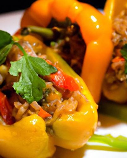 Flavor-Packed Stuffed Peppers with Beef & Brown Rice Delight