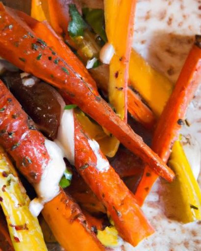 Fiery Roasted Carrots with Creamy Tahini Drizzle Delight