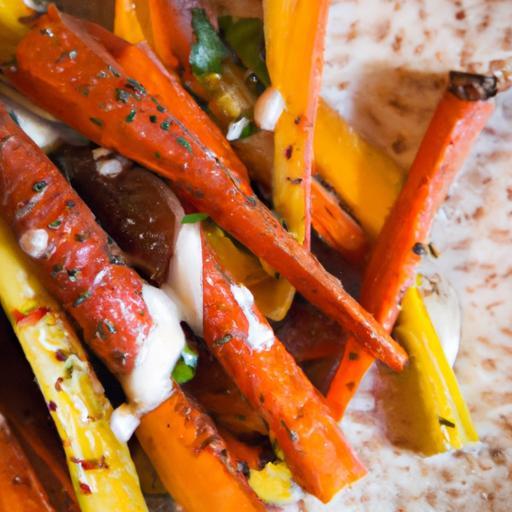 Fiery Roasted Carrots with Creamy Tahini Drizzle Delight