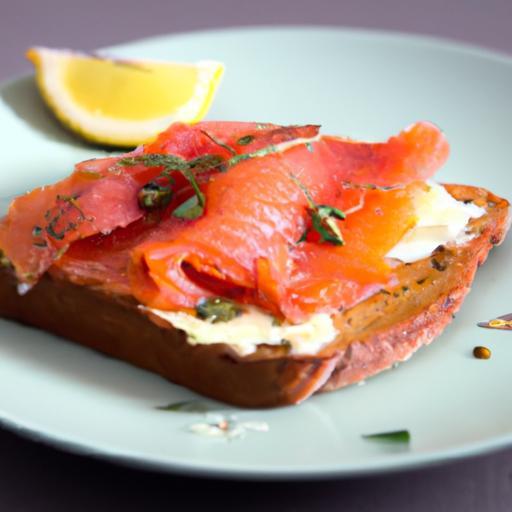 Elevate Breakfast: Smoked Salmon & Cream Cheese Toast Bliss