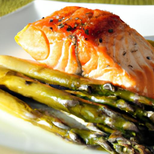Flavor-Packed Baked Salmon in Foil with Tender Asparagus