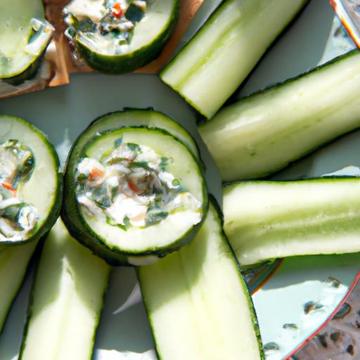 Refreshing Cucumber bites with‍ Cream Cheese: A Perfect Snack