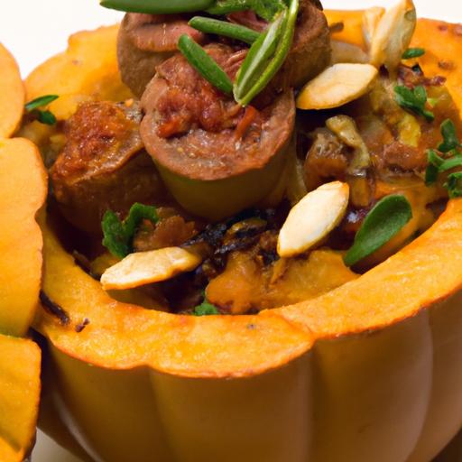 Hearty Sausage ‌Stuffed Acorn Squash: A Fall Flavor feast