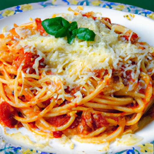 Classic Spaghetti with Marinara and Parmesan Delight