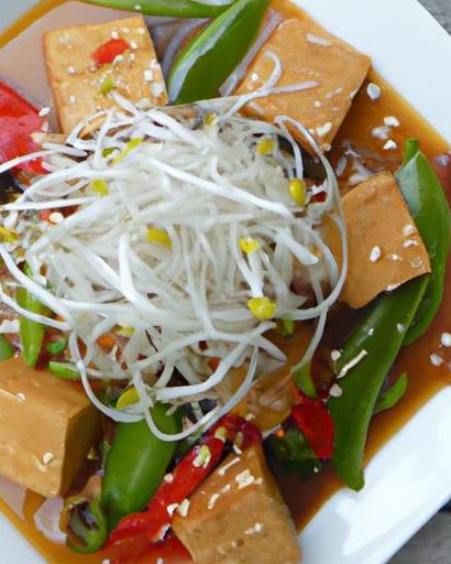Savor Vegan Pho: Tofu & Edamame in a Flavorful Bowl